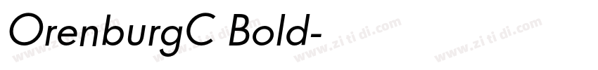 OrenburgC Bold字体转换